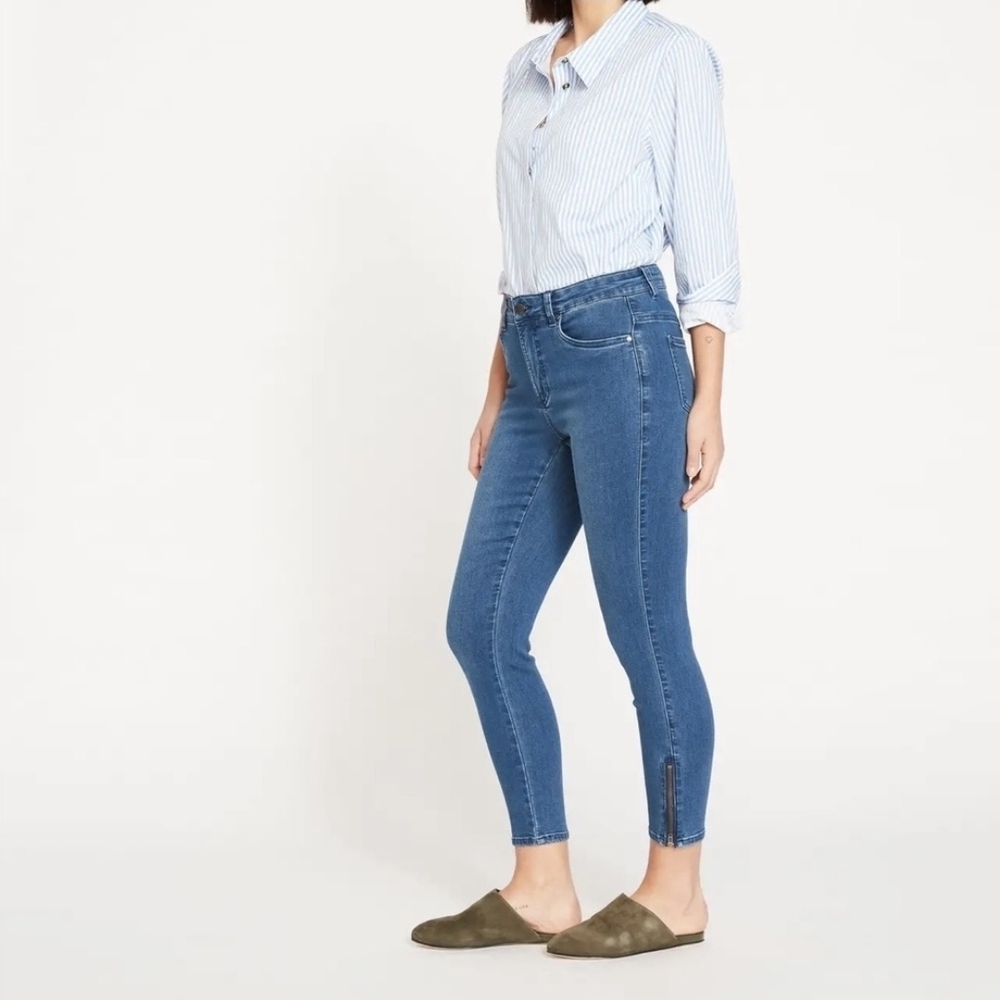 👚 Universal Standard Ankle Zip Seine High Rise Skinny Jeans